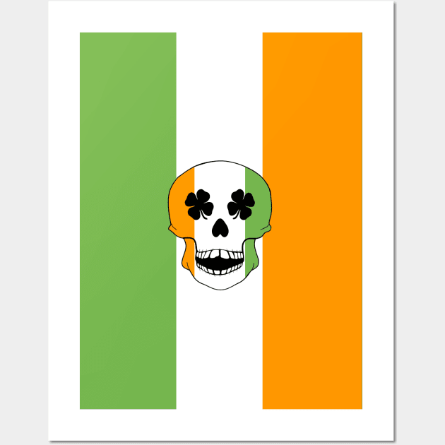 THE Irish Skull St Paddys Day Wall Art by SartorisArt1